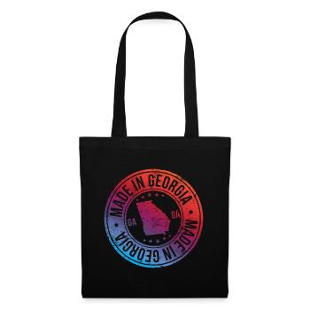 Made in Georgia USA Retro - Tote Bag - black - Front