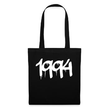 1994 94 ans numéro de naissance idée cadeau - Sac en tissu - noir - Devant