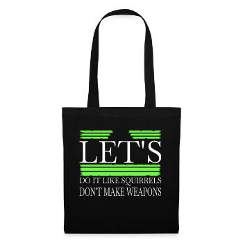 Blagues Anti Guerre Coeur Symbole de la Paix Cadeau Citation - Sac en tissu - noir - Devant