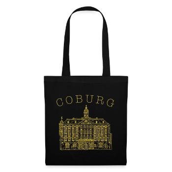 Coburg, Hôtel de ville historique, Bavière, Allemagne - Sac en tissu - noir - Devant