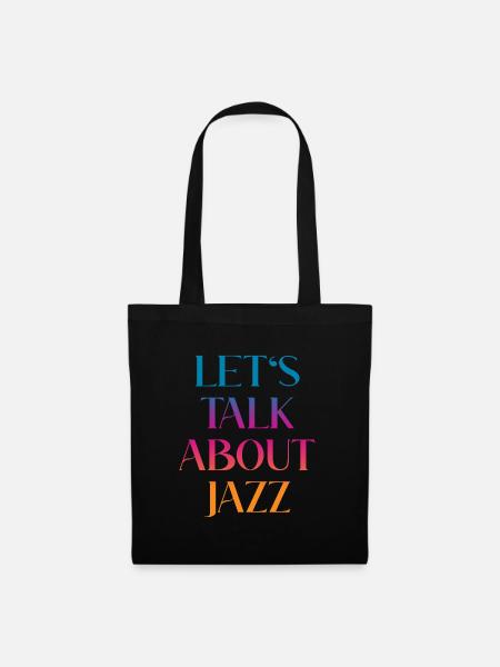 Let's talk about Jazz - Stoffbeutel - Schwarz