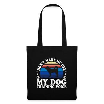 Alaskan Klee Kai Dog Lover Silhouette Retro Sunset - Sac en tissu - noir - Devant