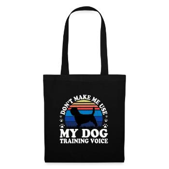 Basset Griffon Vend Grand Dog Silhouette Retro - Tote Bag - black - Front