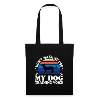 Alpine Dachsbracke Dog Silhouette Retro Sunset - Tote Bag - black - Front