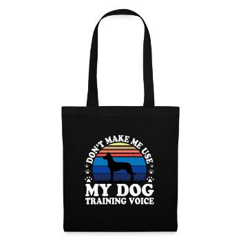 Beauceron Dog Lover Silhouette Vintage Sunset - Tote Bag - black - Front