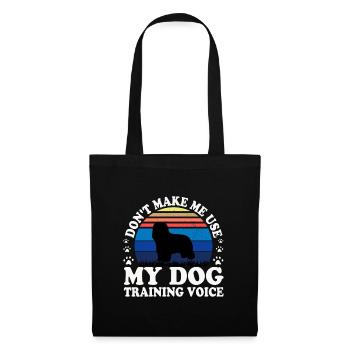 Briard Dog Lover Silhouette Vintage Sunset - Tote Bag - black - Front