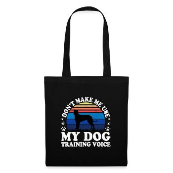 Cordoba Fighting Dog Lover Silhouette Retro Sunset - Sac en tissu - noir - Devant