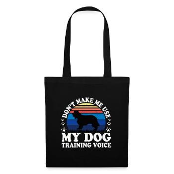Cocker Spaniel Dog Lover Silhouette Vintage Sunset - Tote Bag - black - Front