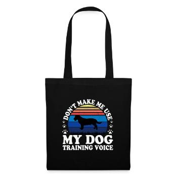 Drever Dog Lover Silhouette Vintage Sunset - Sac en tissu - noir - Devant