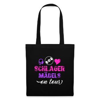 Schlager Mädels on tour - Stoffbeutel - Schwarz - Vorne