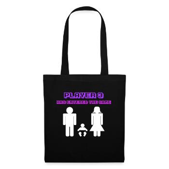 Parent Enceinte Déclaration Famille Bonheur Bébé - Sac en tissu - noir - Devant