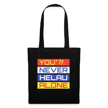 You Never Helau Alone - Stoffbeutel - Schwarz - Vorne