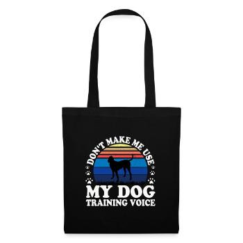 Gascon Saintongeois Dog Silhouette Retro Sunset - Sac en tissu - noir - Devant