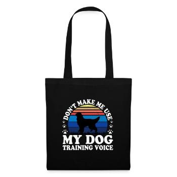 Gordon Setter Hundeliebhaber Silhouette Vintage Sonnenuntergang - Stoffbeutel - Schwarz - Vorne
