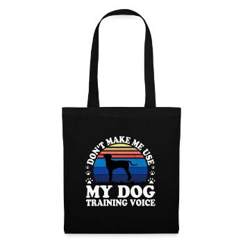 Hannover Hound Hundeliebhaber Silhouette Vintage Sonnenuntergang - Stoffbeutel - Schwarz - Vorne