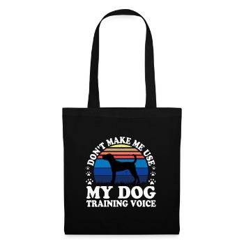 Jack Russell Dog Lover Silhouette Vintage Sunset - Sac en tissu - noir - Devant