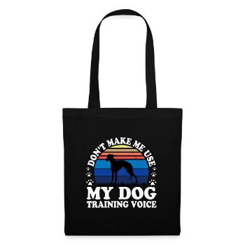 Italian Greyhound Dog Love Silhouette Retro Sunset - Tote Bag - black - Front