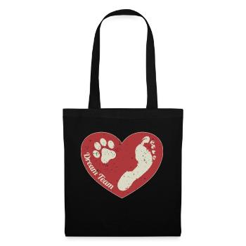 Dog Human Dream Team - Tote Bag - black - Front