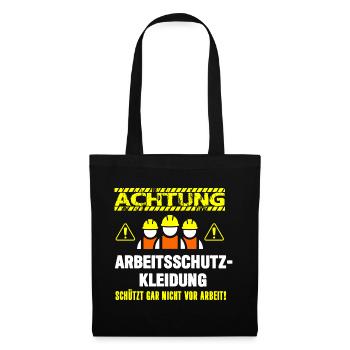 Arbeitsschutzkleidung - Stoffbeutel - Schwarz - Vorne