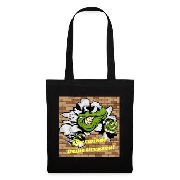 Alligator no Wall no Limit Overcome your limits - Tote Bag - black - Front