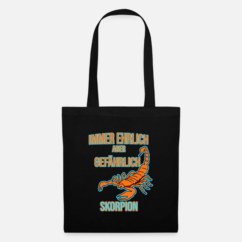 Skorpion Sternzeichen - Stoffbeutel - Schwarz