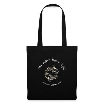 Yin Yang vous ne pouvez pas avoir de lumière sans obscurité - Sac en tissu - noir - Devant