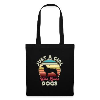 Boykin Spaniel Dog Lover Silhouette Vintage Sunset - Sac en tissu - noir - Devant