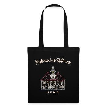 Historisches Rathaus Jena, Thüringen - Stoffbeutel - Schwarz - Vorne