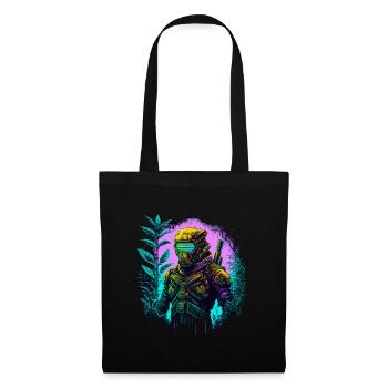 Ninja Cyber Warrior Samurai Geschenk - Stoffbeutel - Schwarz - Vorne