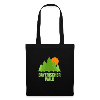 Bayrischer Wald - Stoffbeutel - Schwarz - Vorne