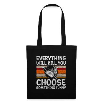 Surfer Wave Windsurfing Cool - Sac en tissu - noir - Devant
