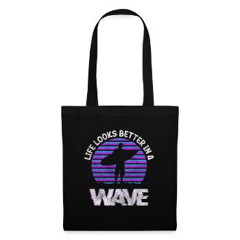 Surf Surfergirl Planche à voile Cool - Sac en tissu - noir - Devant