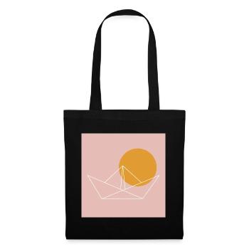Paperboat Sun - Sac en tissu - noir - Devant