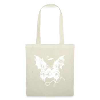 Chauve-souris cool avec des écouteurs et des lunettes de soleil - Sac en tissu - nature - Devant