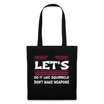 Citation drôle génial des années 60 amour famille cool dictons - Sac en tissu - noir - Devant