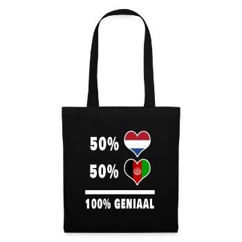 Afghanistan and the Netherlands 100% Genius Flag - Tote Bag - black - Front