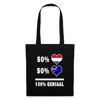Australia and the Netherlands 100% Genial Flag - Tote Bag - black - Front