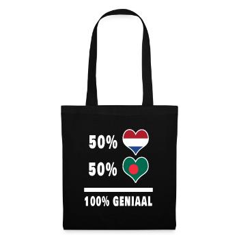 Bangladesh and The Netherlands 100% Genius Flag - Tote Bag - black - Front