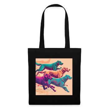 Colorful Dogs - Dogs Group - Tote Bag - black - Front