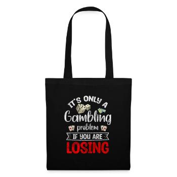 Jeu de cartes Jeu de chance - Sac en tissu - noir - Devant