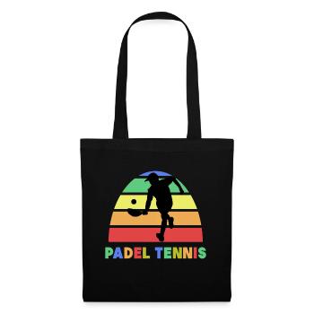 Sport Padel Tennis Balles de loisir Raquettes - Sac en tissu - noir - Devant
