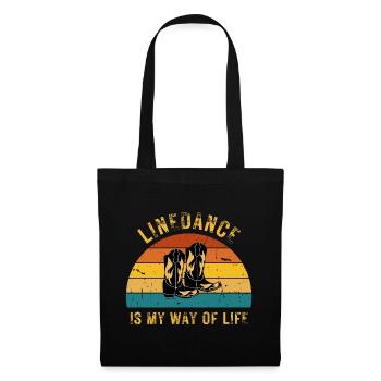 Linedance is my way of life: Perfect gift idea - Tote Bag - black - Front