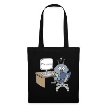 I m not a Robot - Stoffbeutel - Schwarz - Vorne