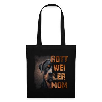 Rottweiler - Stoffbeutel - Schwarz - Vorne