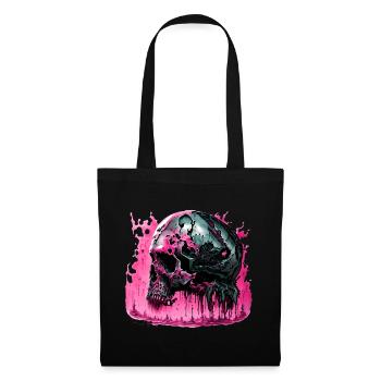 Cyborg Skull Skull - Tote Bag - black - Front
