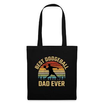 Dodgeball Dad Team Sports Vintage Rétro - Sac en tissu - noir - Devant