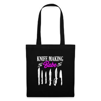 Knife Making Babe Knives Design - Tote Bag - black - Front