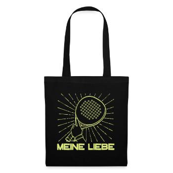 Tournoi de raquette de joueur Padel Sport - Sac en tissu - noir - Devant