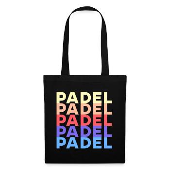 Padel Training Spruch Sportart Padelspiel Spieler - Stoffbeutel - Schwarz - Vorne