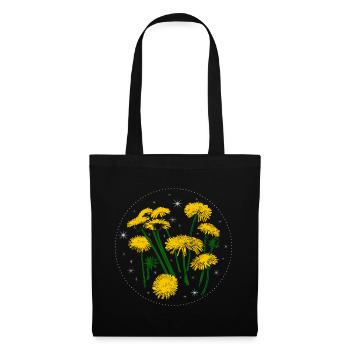 Dandelion Spring Starry Sky - Tote Bag - black - Front